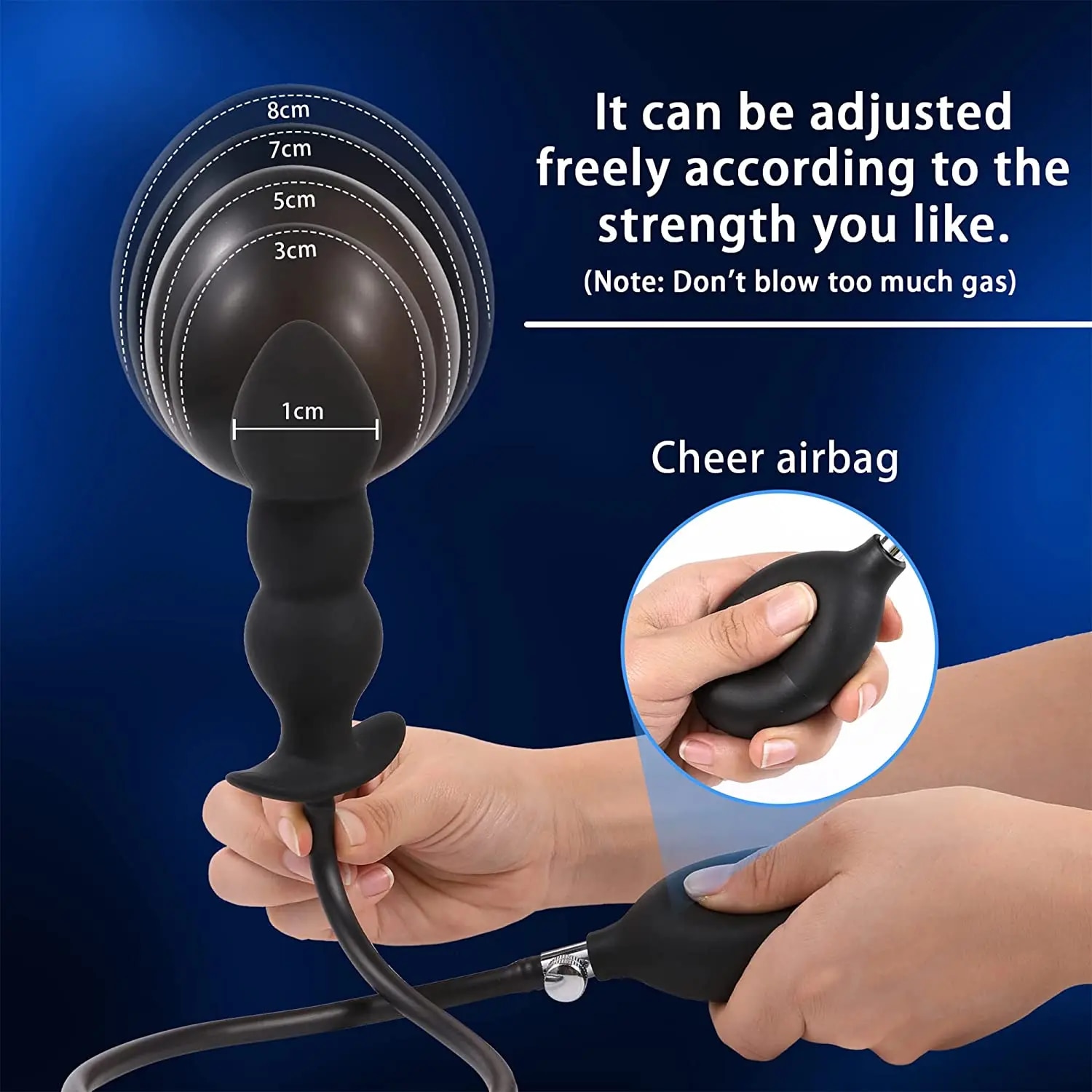 Phích cắm hậu môn bơm hơi Hannibal khổng lồ tăng kích thích