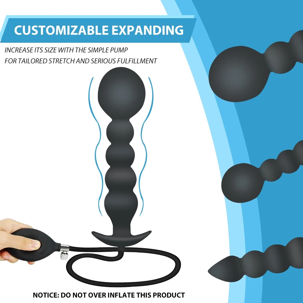 Phích cắm hậu môn bơm hơi Hannibal khổng lồ tăng kích thích