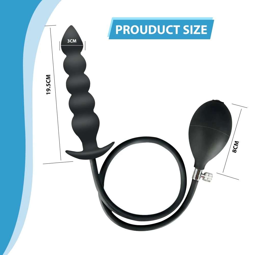 Phích cắm hậu môn bơm hơi Hannibal khổng lồ tăng kích thích