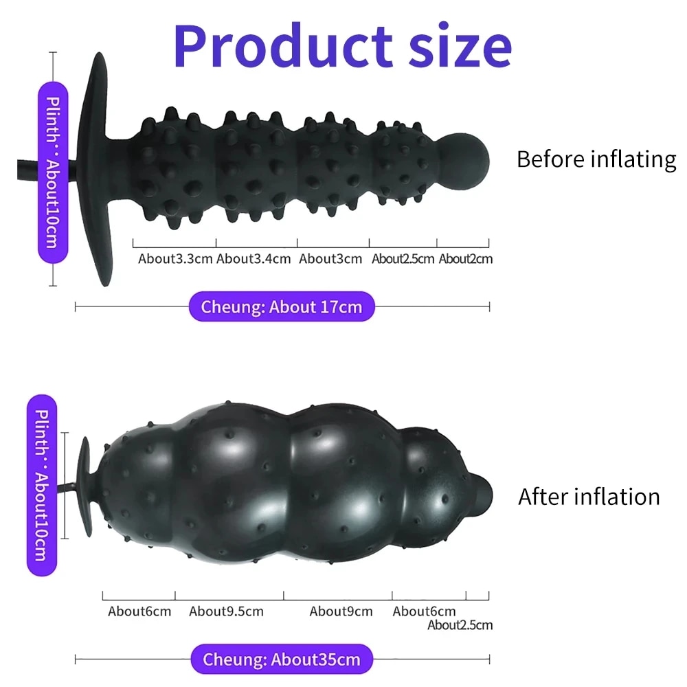 Phích cắm hậu môn bơm hơi Hannibal khổng lồ tăng kích thích