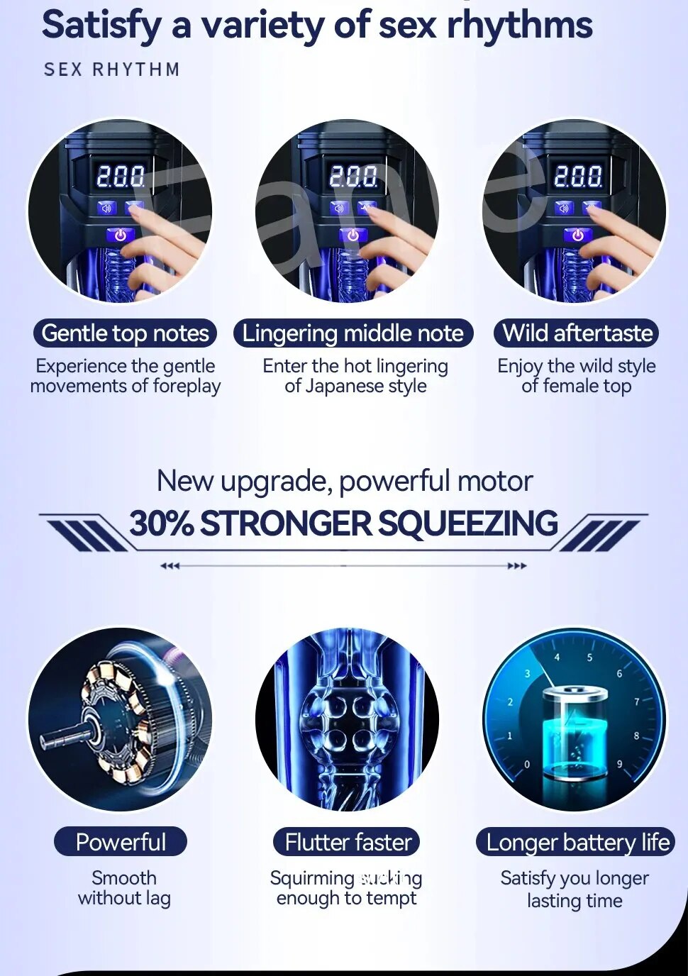 Máy thủ dâm tự động Explorer-X II rung thụt co bóp sướng mê