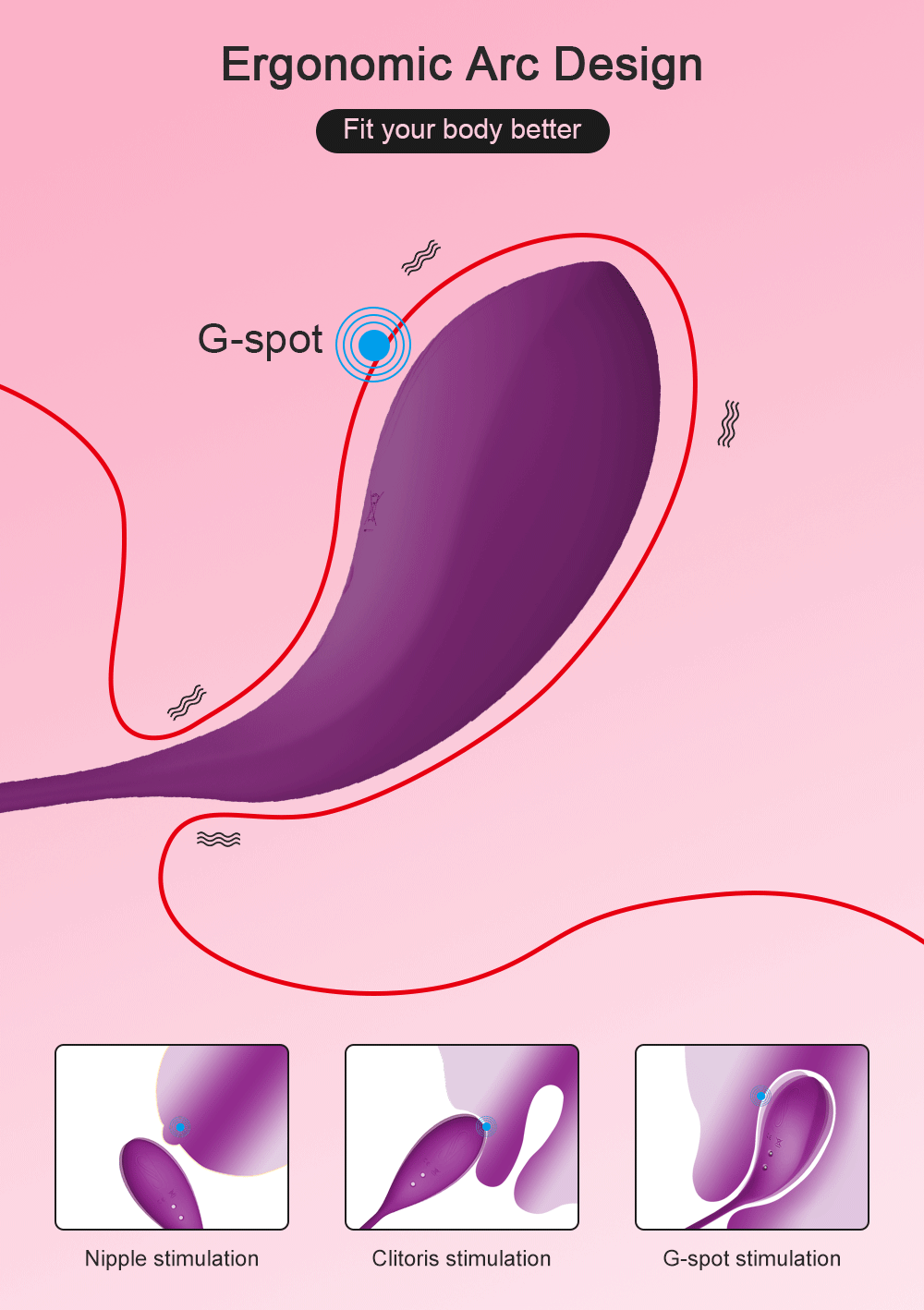 Trứng rung không dây điều khiển từ xa tiện ích