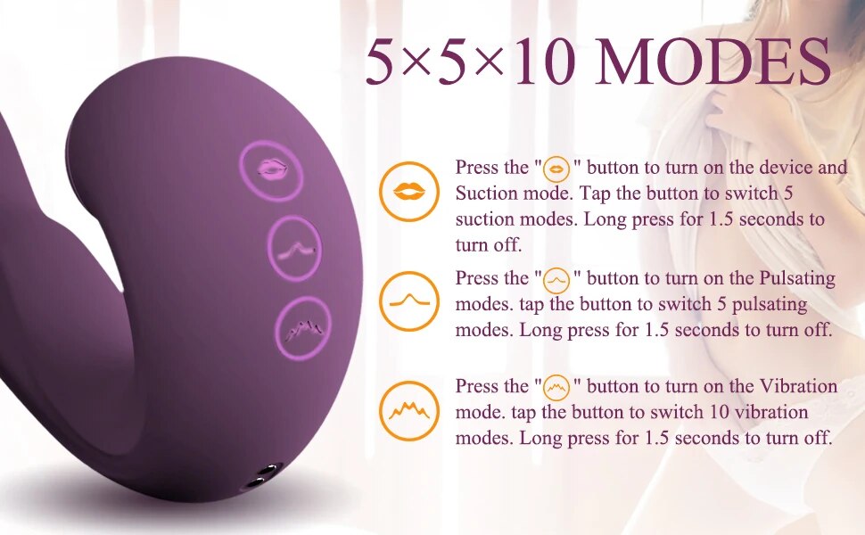 Dương vật giả 3 trong 1 Hannibal bú hút rung điểm G silicon