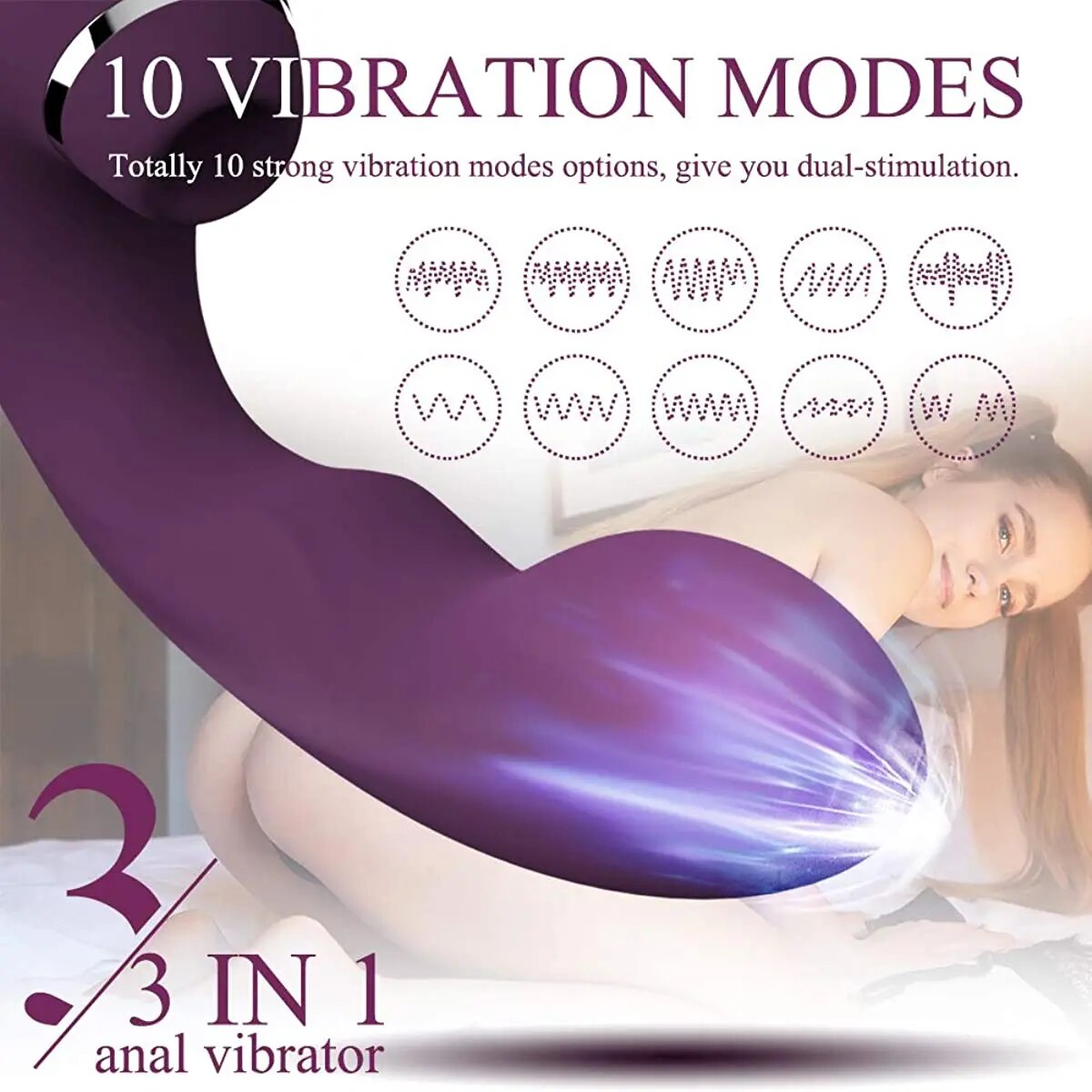 Dương vật giả 3 trong 1 Hannibal bú hút rung điểm G silicon