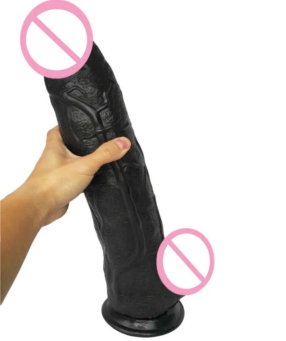 Dương vật giả dính tường đen size lớn, hàng to khủng thật nhất