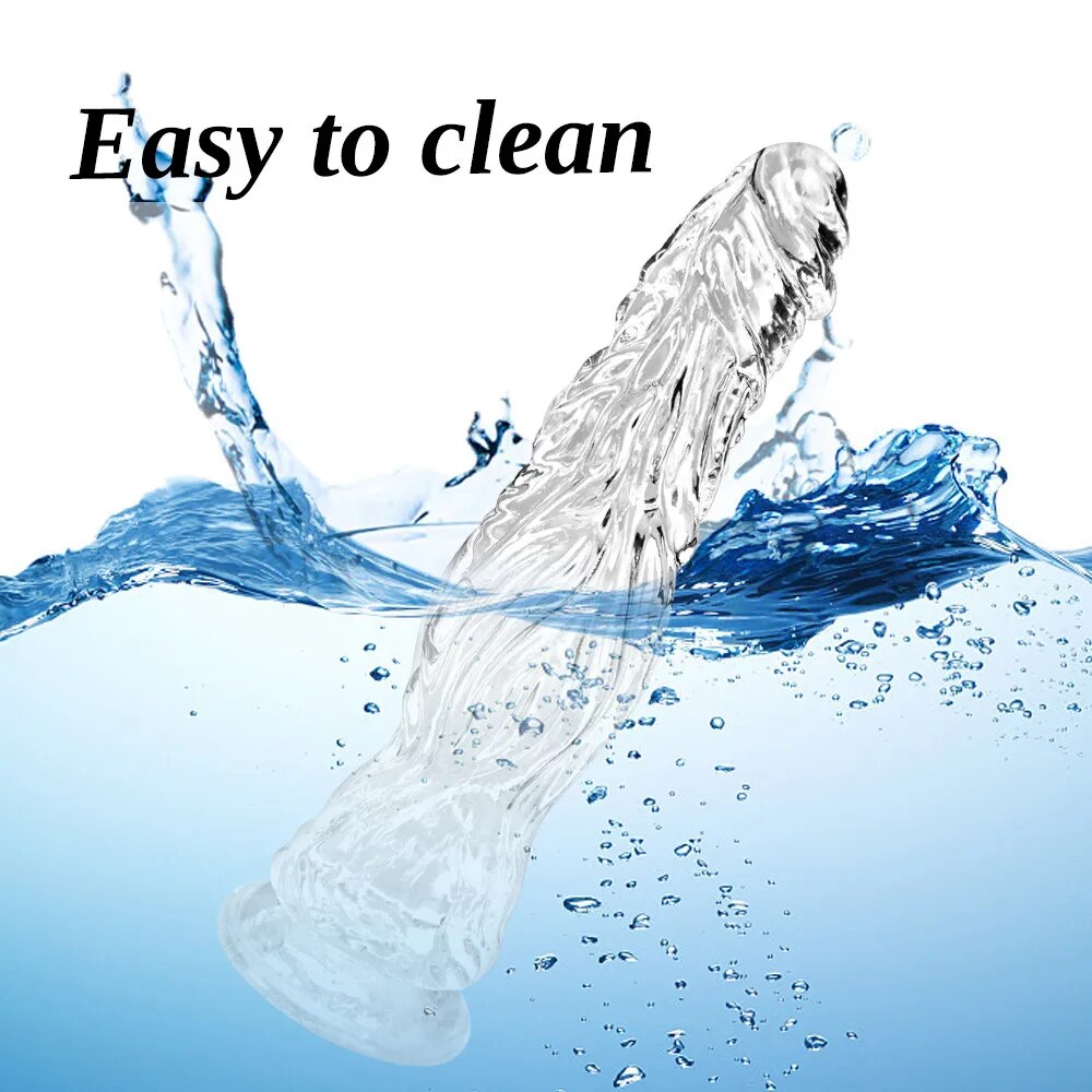 Dương vật giả silicon đa màu dính tường hút mạnh kích thích G