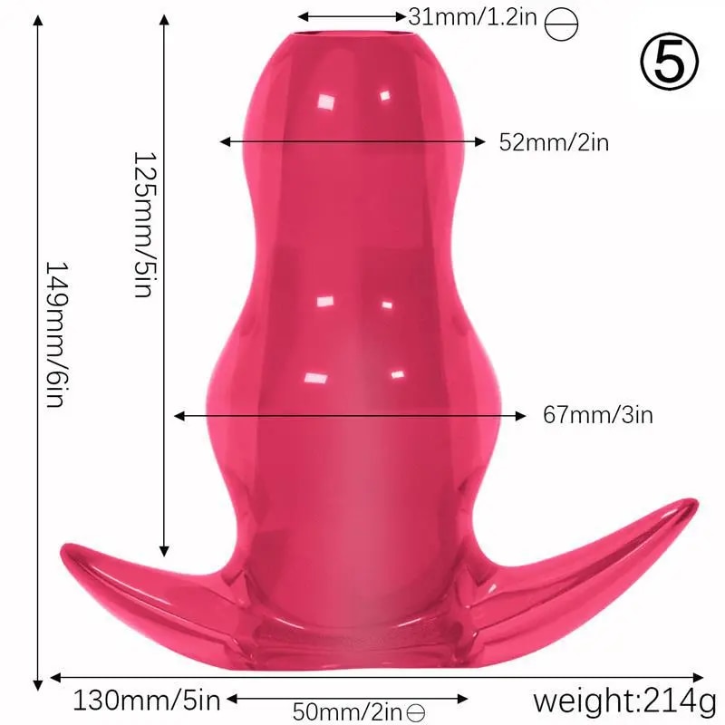 Phích cắm hậu môn silicon mềm mại rỗng ruột siêu thoải mái