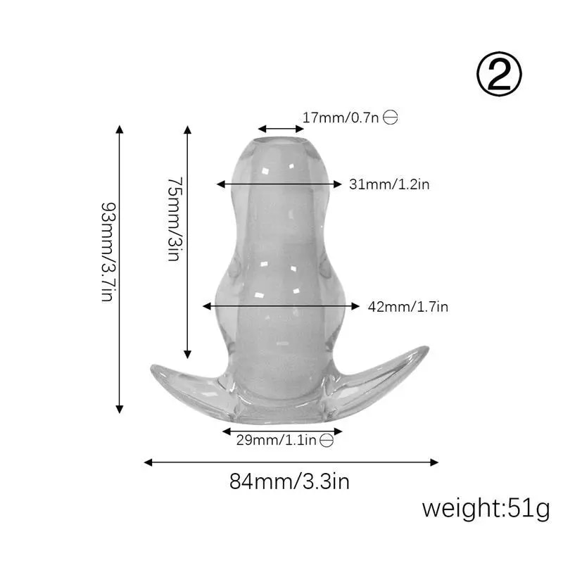 Phích cắm hậu môn silicon mềm mại rỗng ruột siêu thoải mái