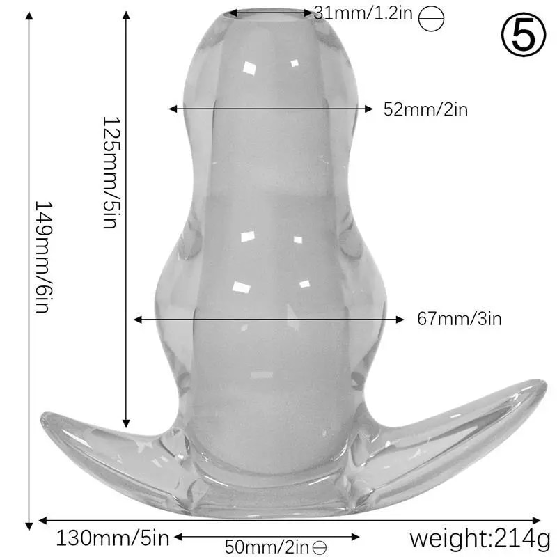 Phích cắm hậu môn silicon mềm mại rỗng ruột siêu thoải mái