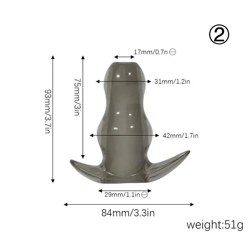 Phích cắm hậu môn silicon mềm mại rỗng ruột siêu thoải mái
