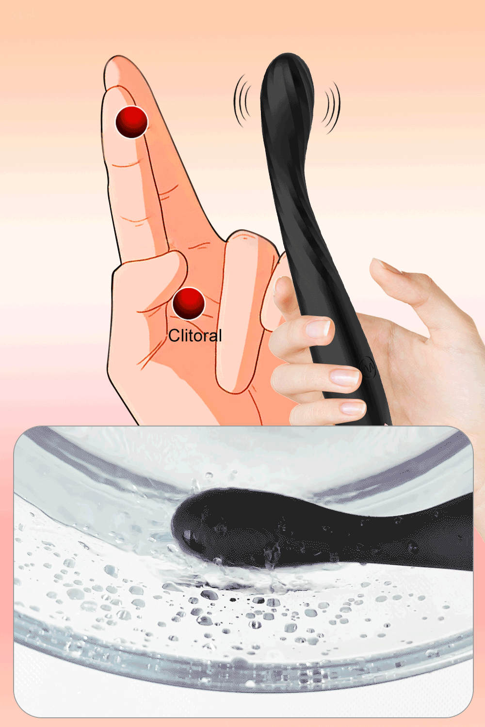 Máy rung silicon mềm mại uốn dẻo kích thích điểm G siêu sướng