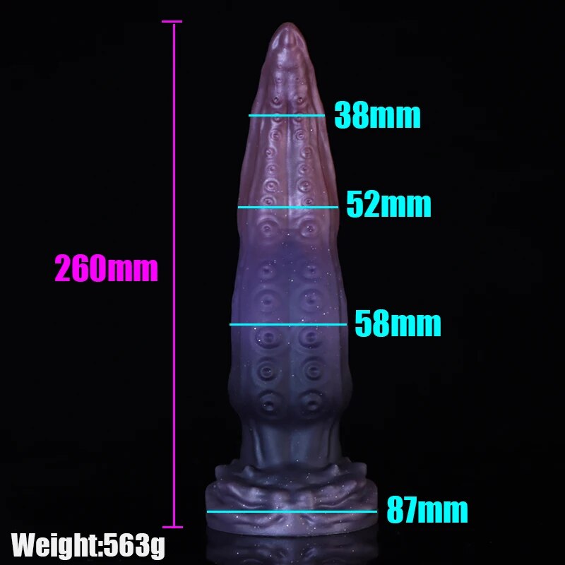 Dương vật giả siêu mềm bạch tuộc dính tường kích thước lớn