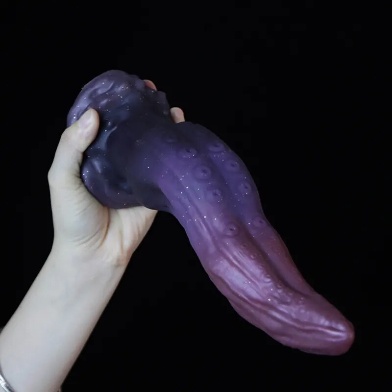 Dương vật giả siêu mềm bạch tuộc dính tường kích thước lớn