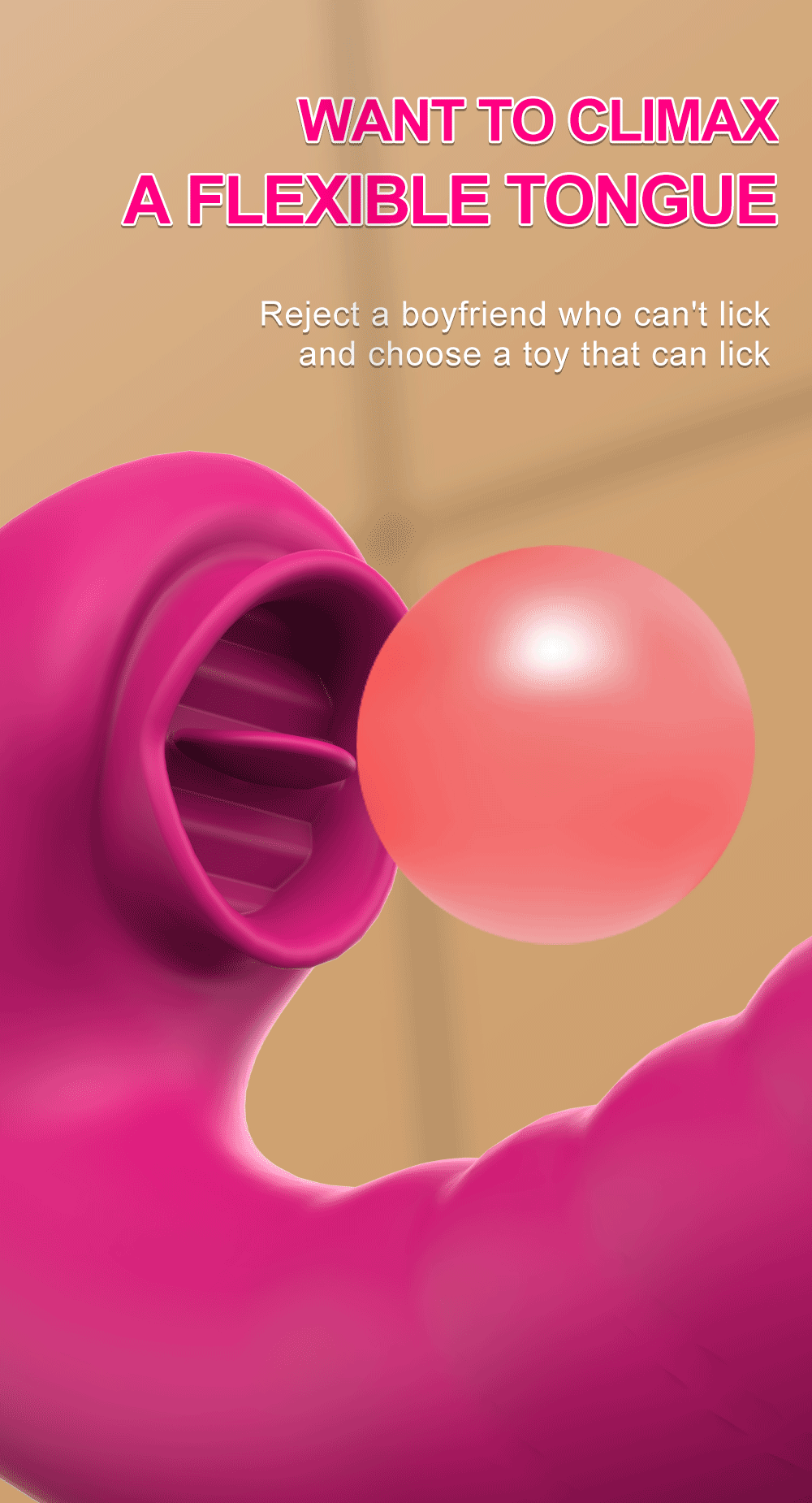 Dương vật giả rung mạnh đa năng kèm lưỡi liếm kích thích cực đã