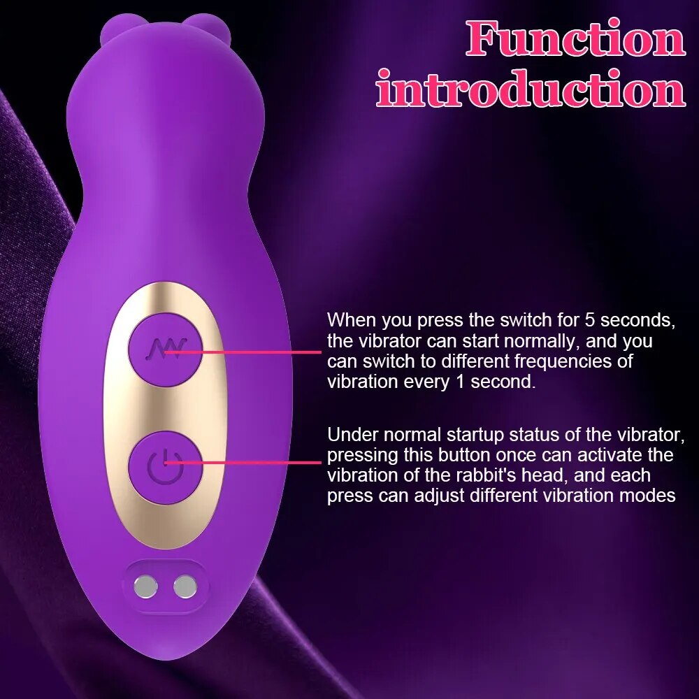 Dương vật giả Mirea tai thỏ Bluetooth app điều khiển hiện đại