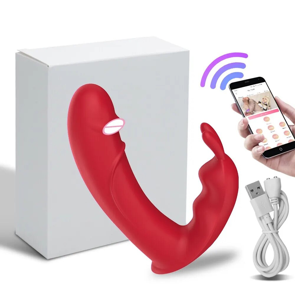 Dương vật giả Mirea tai thỏ Bluetooth app điều khiển hiện đại