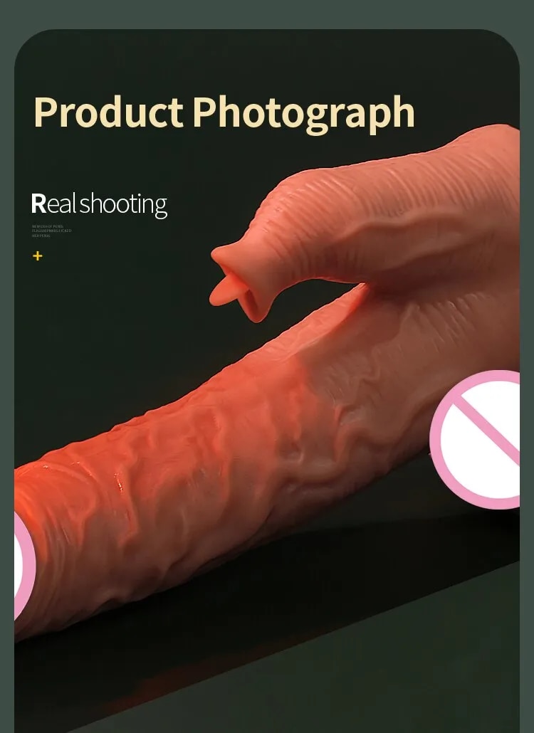 Dương vật giả Jiuuy rung thụt thổi hút kèm nhánh phụ đế dính tường