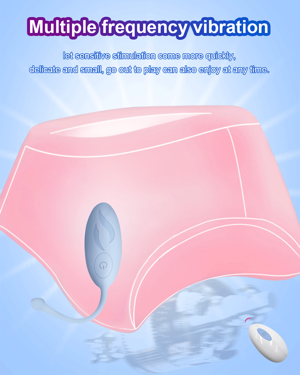 Trứng rung không dây Jiuuy Play điều khiển từ xa, siêu phê