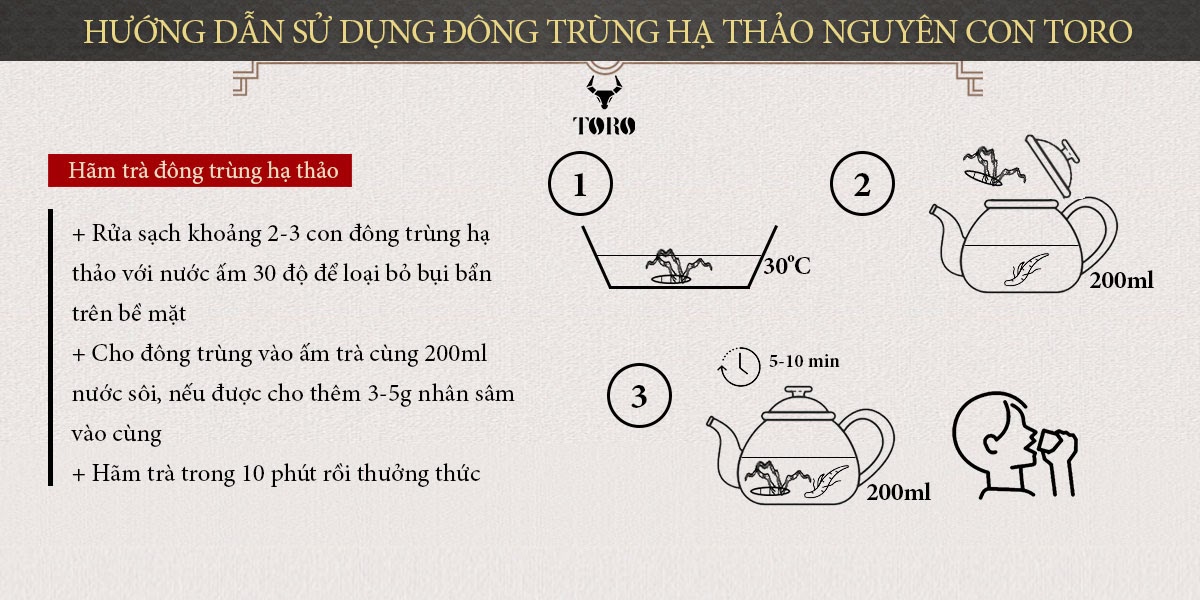 Đông trùng hạ thảo nguyên con 5g cao cấp Bồi bổ tăng sinh lý Đông trùng hạ thảo nguyên con 5g cao cấp Bồi bổ tăng sinh lý