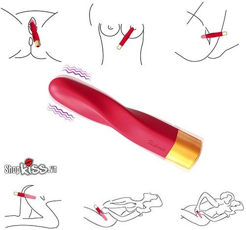 Dụng cụ mát xa điểm G Svakom Finn hình thỏi son rung 10 chế độ