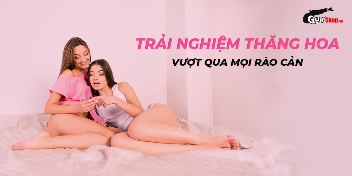 Dương vật giả 2 đầu Chisa Hi-Rubber 12.8 Inch Hồng Siêu Mềm Mịn An Toàn
