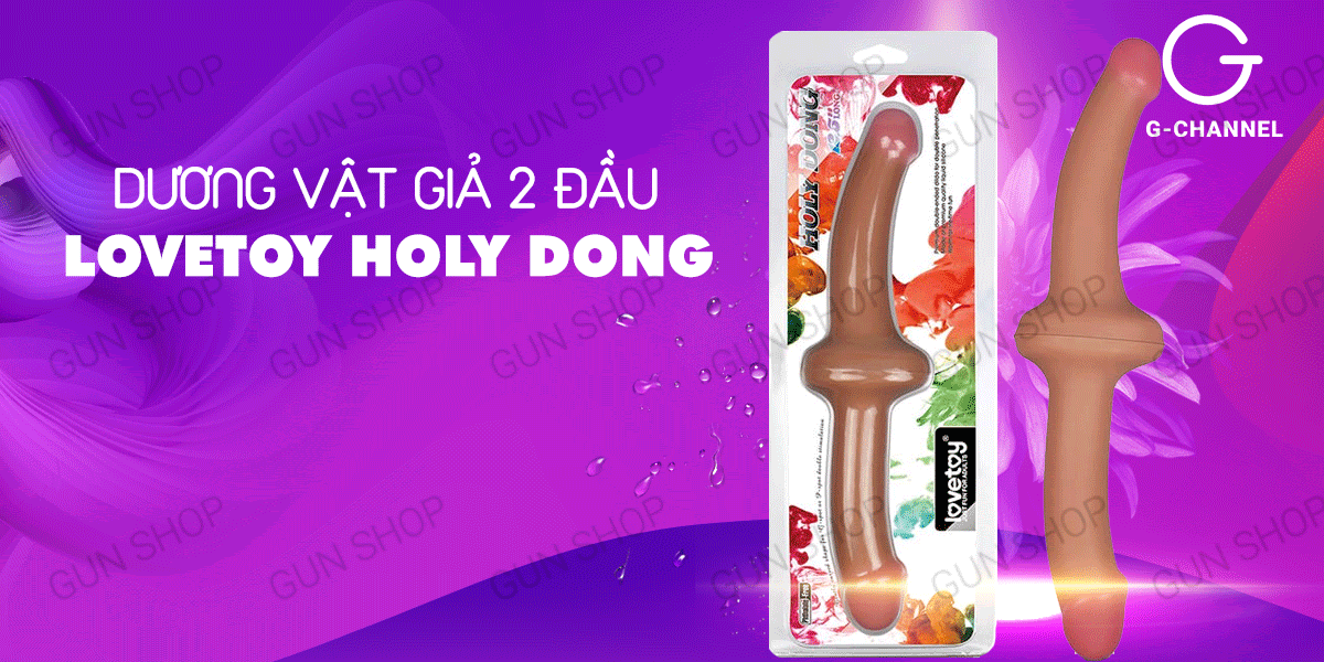 Dương vật giả mềm dẻo 2 đầu đa chiều | Lovetoy Holy Dong Charge