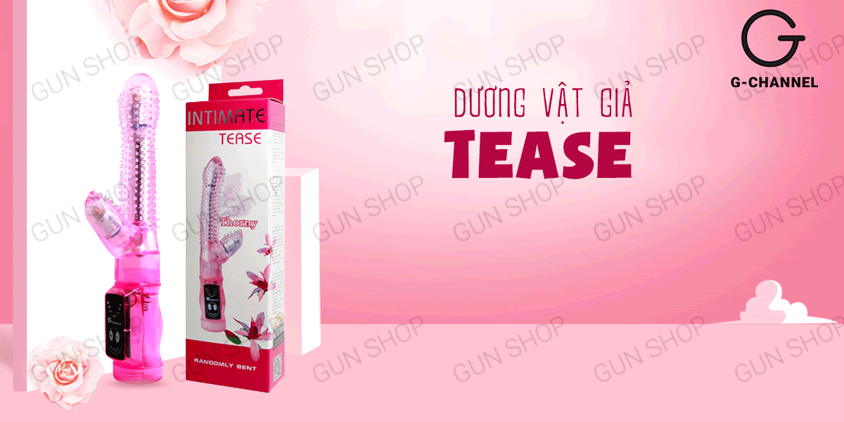 Dương vật giả rung gai mềm pin Tease siêu thực cực đã
