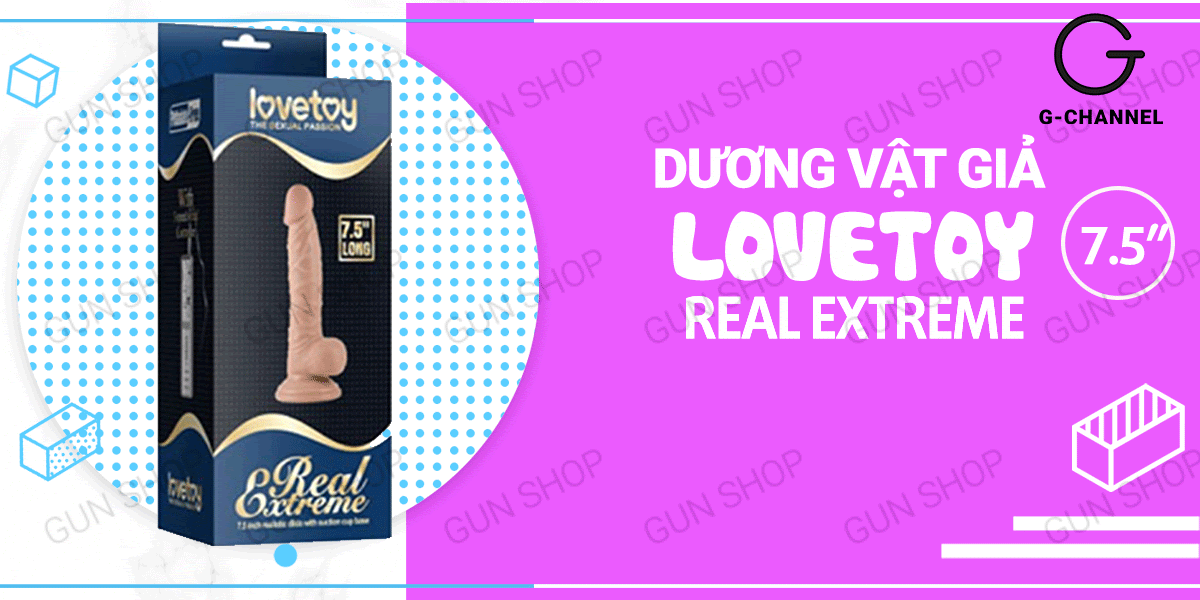 Dương Vật Giả Real Extreme 7.5 Pin Siêu Mạnh 3 Chế Độ Rung