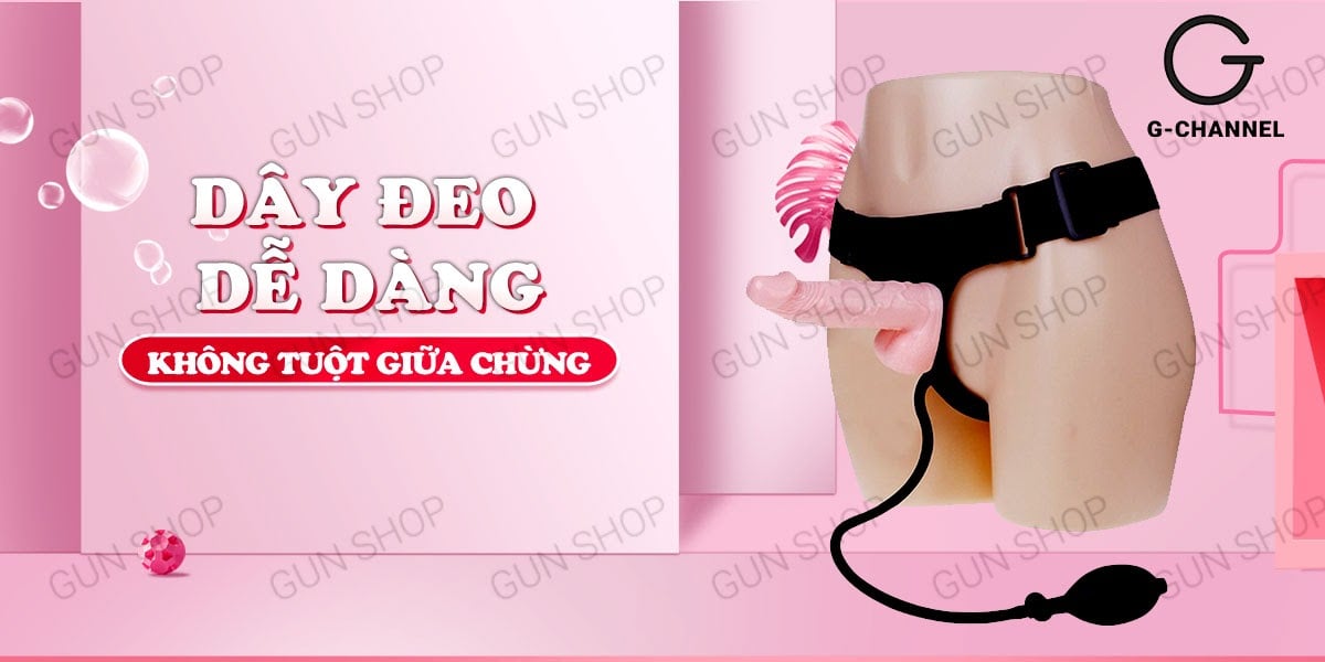 Đại lý Dương vật giả cao cấp có dây đeo và bơm tăng kích thước - Baile Trap-on  giá tốt