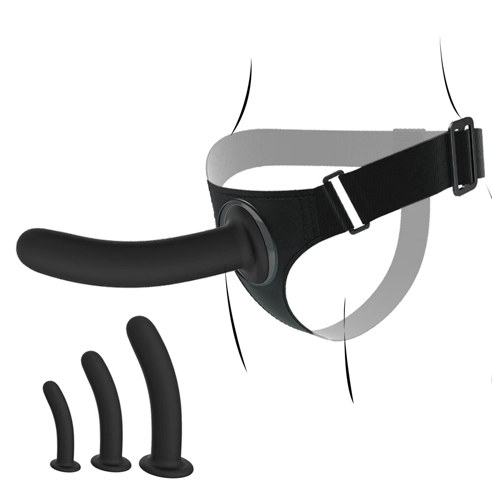 Dương vật giả silicon mềm mại dây đeo co giãn sextoy đồng tính nữ đẹp