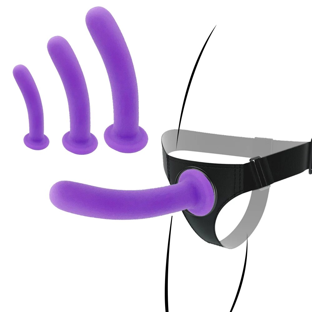 Dương vật giả silicon mềm mại dây đeo co giãn sextoy đồng tính nữ đẹp