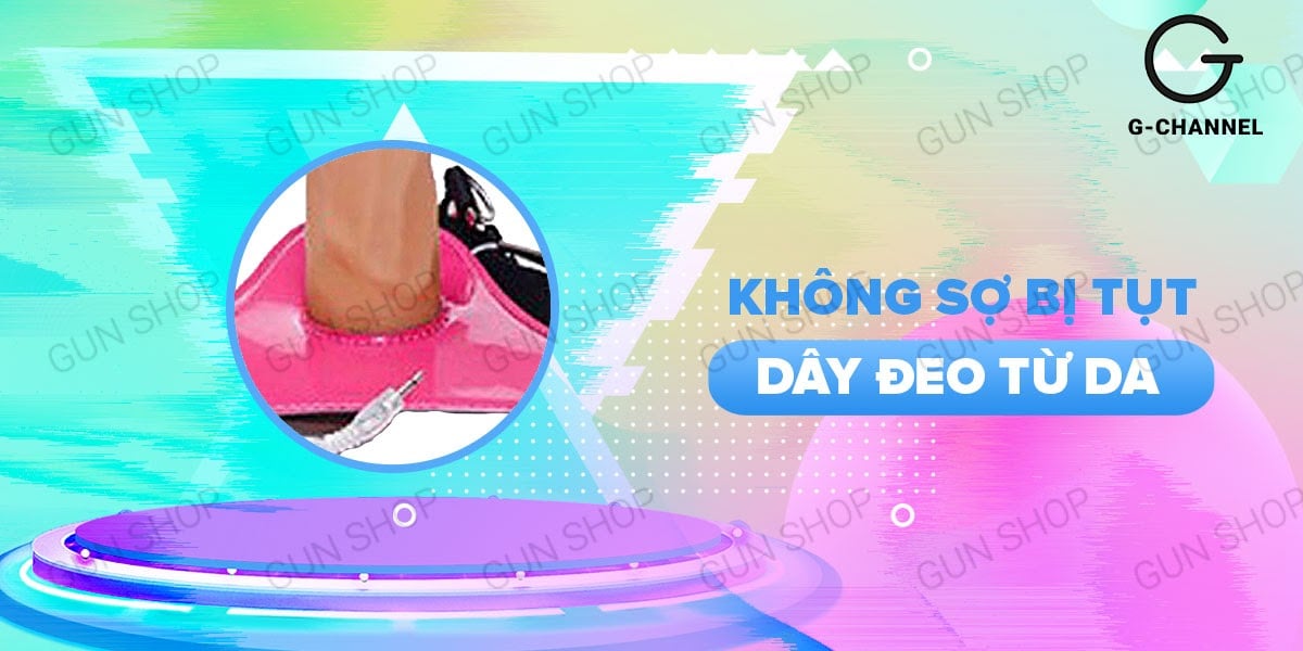 Dương vật giả rỗng ruột đa chế độ rung kèm dây đeo Loveaider