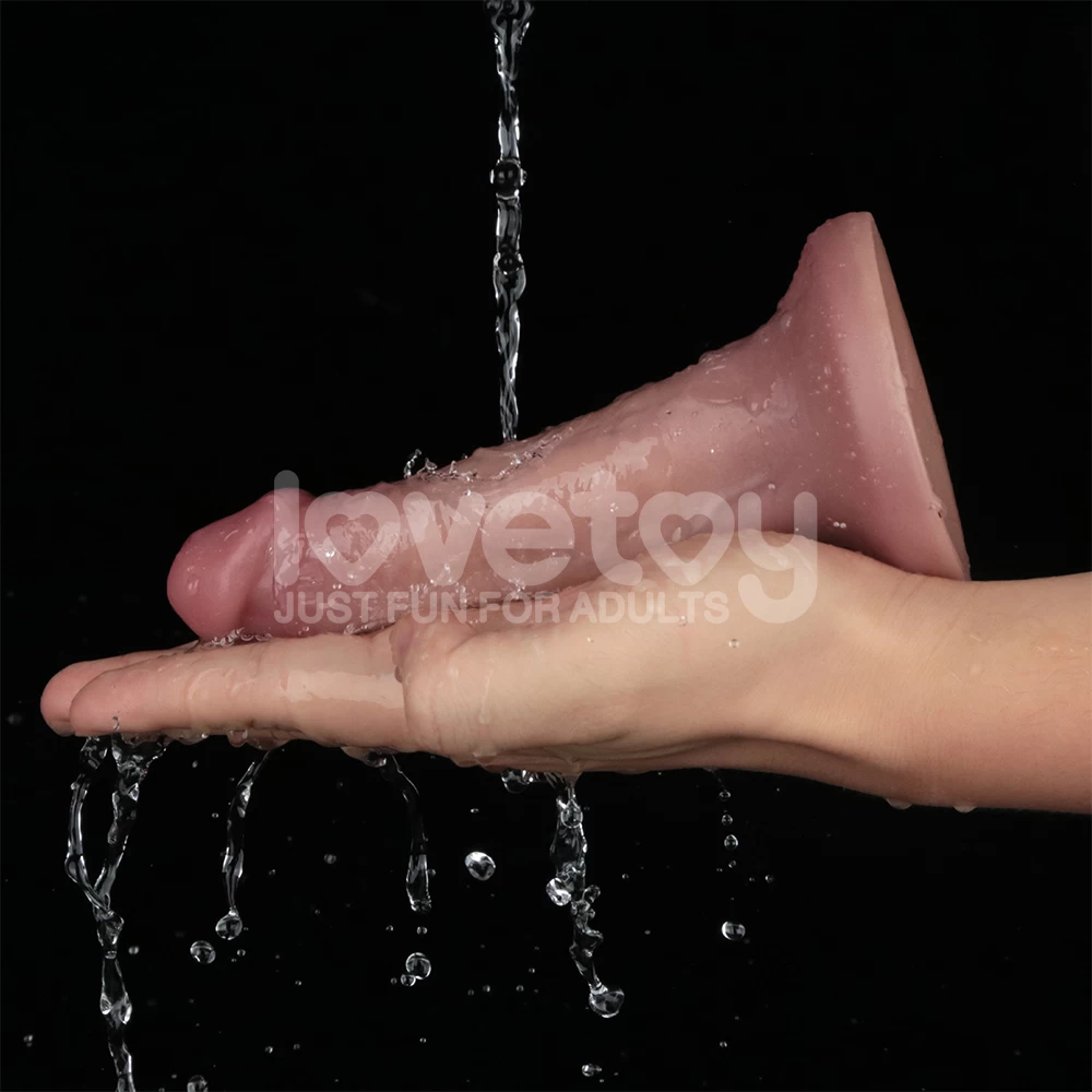 Dương vật giả Lovetoy 6 inch có rung dính tường thật sống động