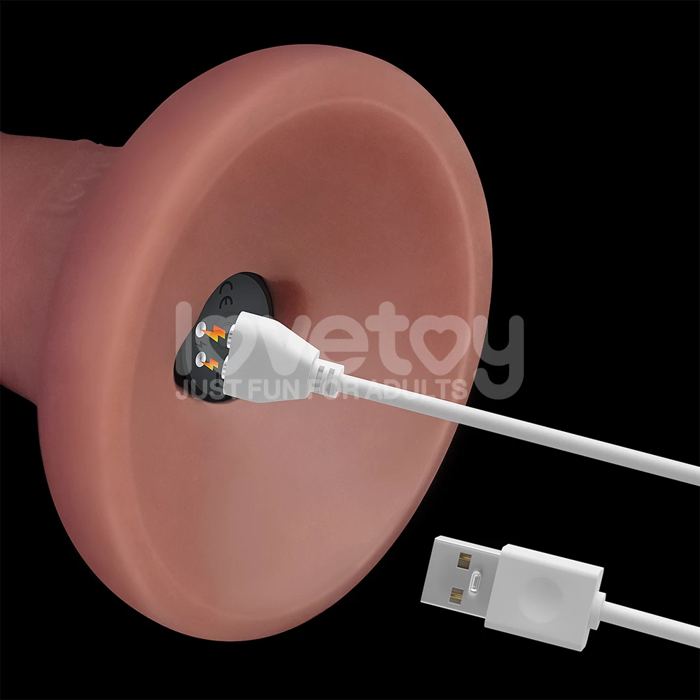 Dương vật giả Lovetoy 6 inch có rung dính tường thật sống động