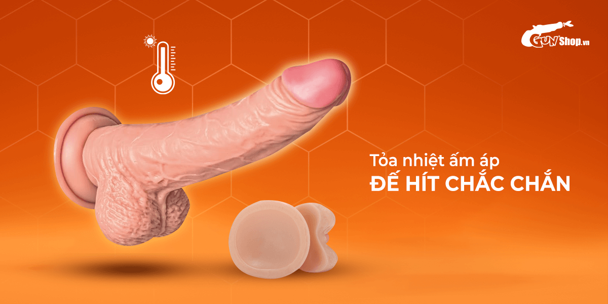 Dương vật giả Joker rung ngoáy thụt tỏa nhiệt đế dính tường đa năng