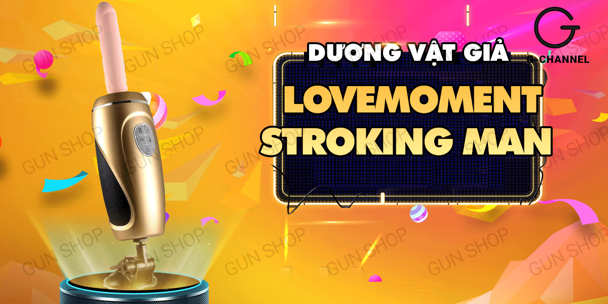Dương vật giả xoay 360 độ dính tường tỏa nhiệt cực mạnh Stroking Man III Gold