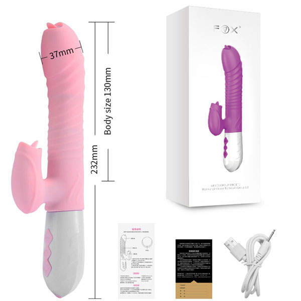 Dương Vật Giả Fox Rung Thụt 2 Đầu Liếm Sưởi Ấm, Mua Ngay