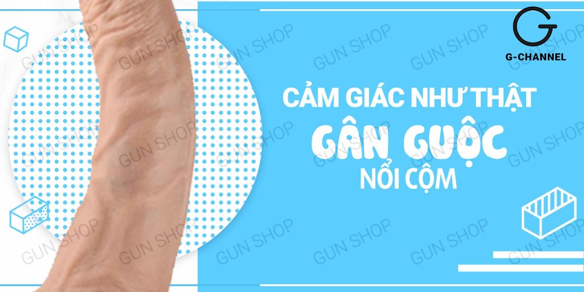 Dương vật giả cao cấp rung 3 mức dính tường 21.5cm Lovetoy Real