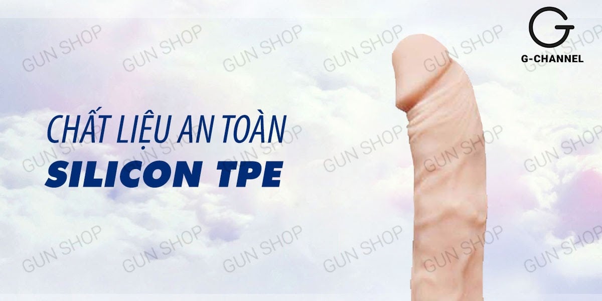 Dương vật giả Dibe rung thụt tỏa nhiệt sạc USB siêu mềm mại