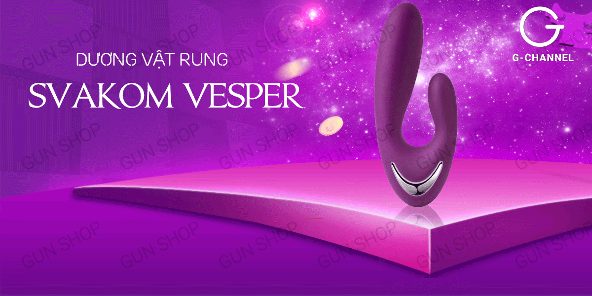 Dương vật rung Svakom Vesper đa chế độ, phát nhiệt sưởi ấm, sạc tiện lợi