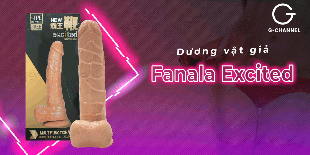Sỉ Dương vật giả dính tường rung ngoáy mạnh Fanala Excited có đế hít chặt nhập khẩu