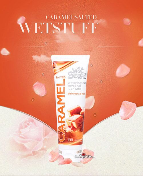  Sỉ Gel bôi trơn Caramel Salted vị mặn nếm được dùng cho quan hệ miệng loại tốt