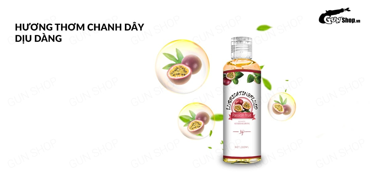 Gel bôi trơn hương chanh dây Boyafei 200ml tăng khoái cảm