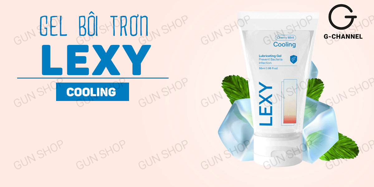 Gel bôi trơn Lexy bạc hà mát lạnh 55ml tăng khoái cảm
