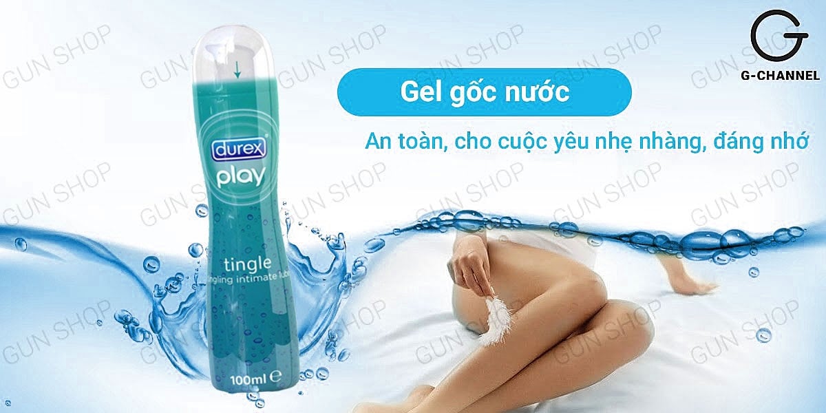 Gel bôi trơn Durex Tingle chai 100ml mát lạnh, tăng khoái cảm