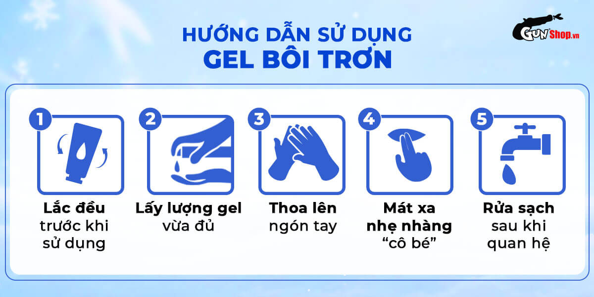 Gel bôi trơn Shell Love Blue se khít làm tăng khoái cảm nữ 50ml