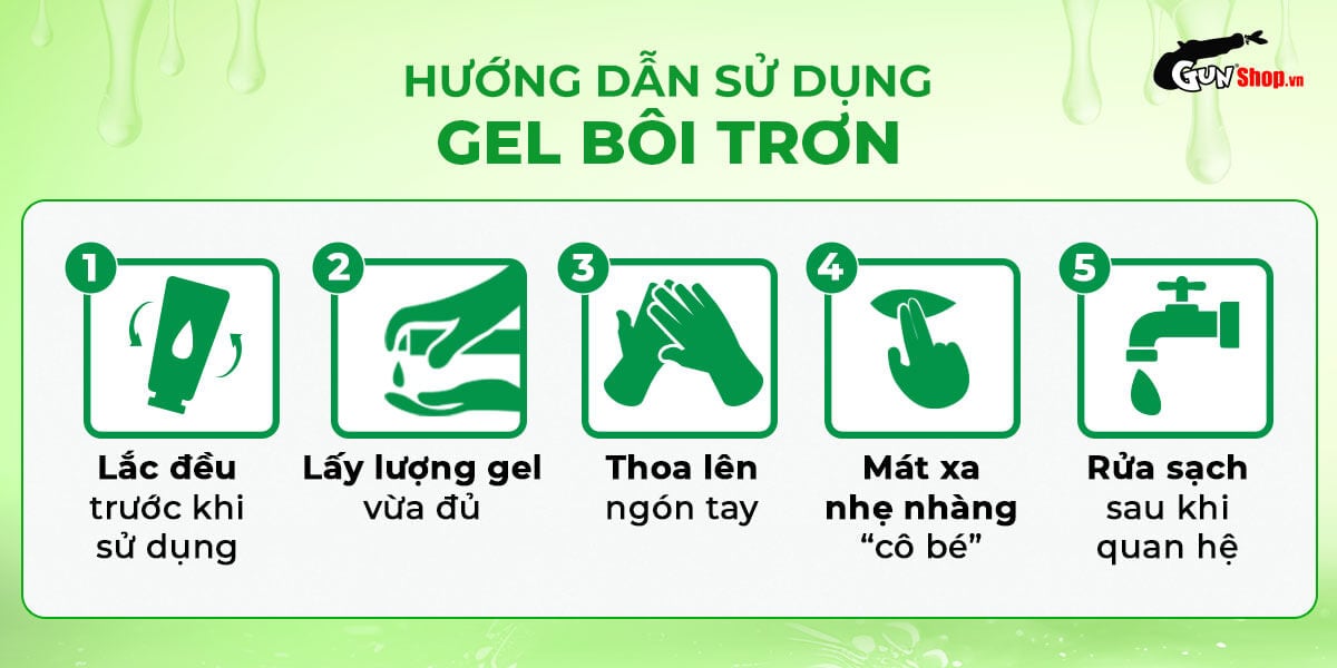 Gel bôi trơn Shell Love Green se khít tăng khoái cảm nữ chai 50ml