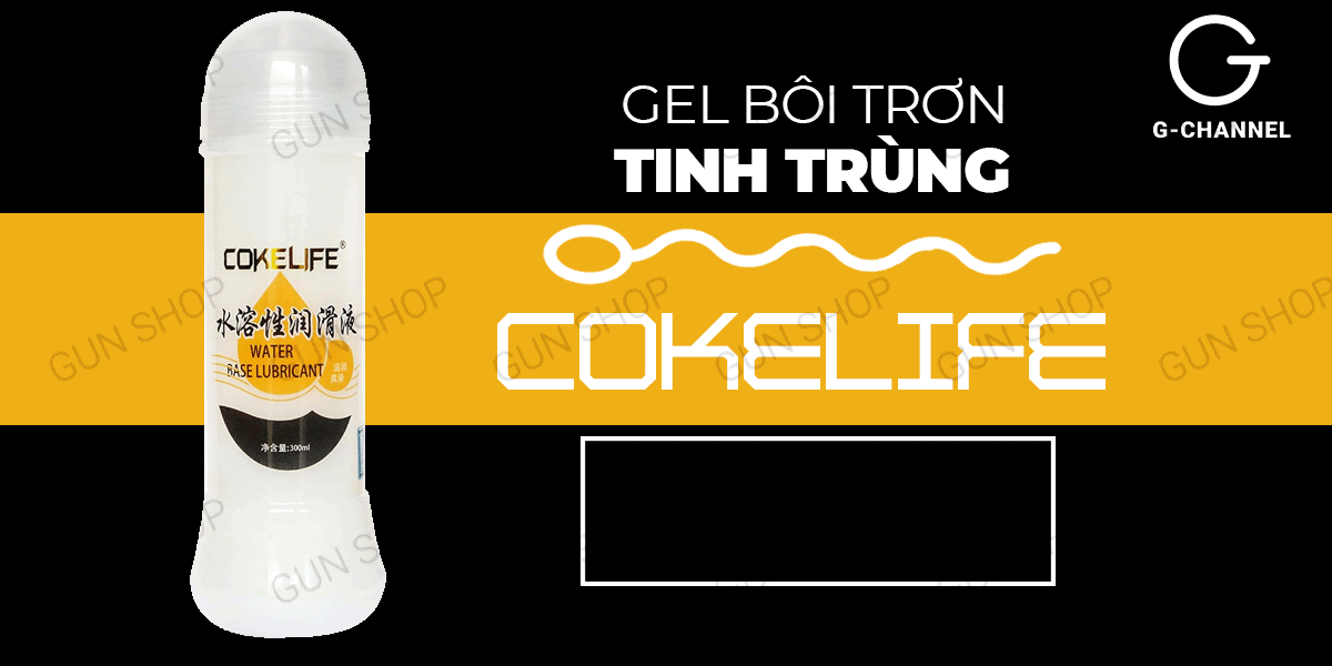 Gel bôi trơn Cokelife 300ml tăng khoái cảm an toàn dễ dùng