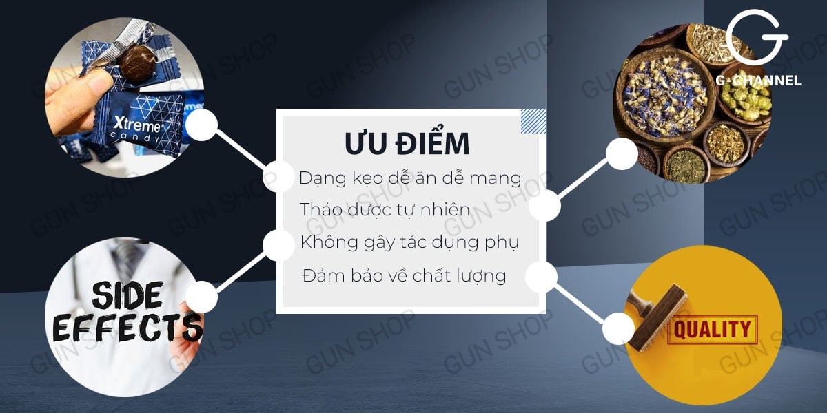 Kẹo nhân sâm Xtreme tăng cường sinh lý mạnh mẽ, hiệu quả