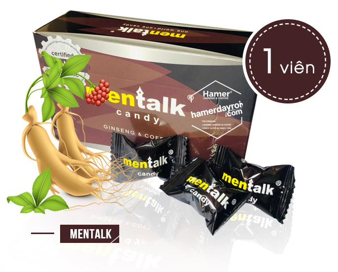Kẹo nhân sâm Mentalk Candy tăng cường sinh lý mạnh mẽ kích thích ham muốn Kẹo nhân sâm Mentalk Candy tăng cường sinh lý mạnh mẽ kích thích ham muốn
